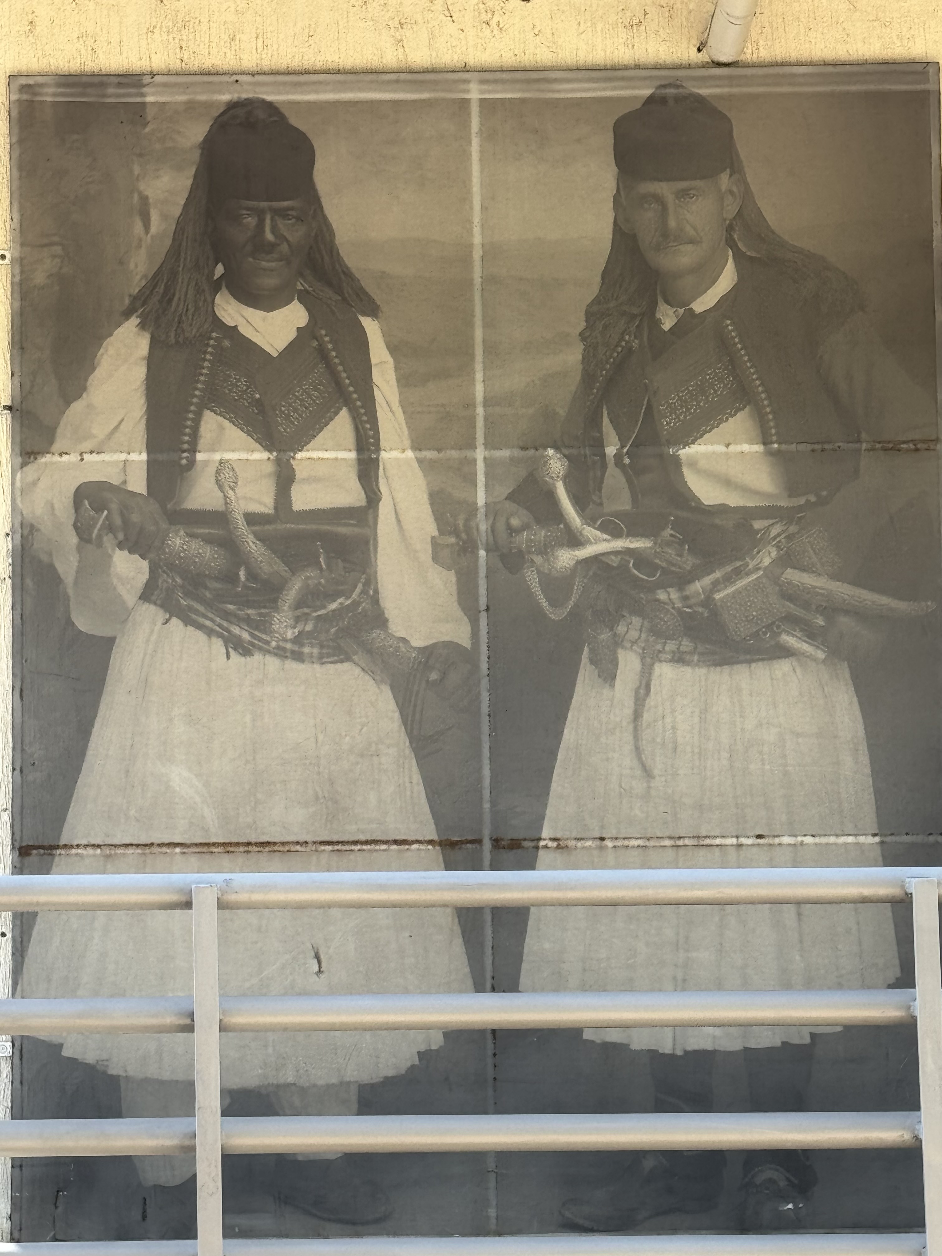 19th-century portrait of 'Arápi i Rí'os' and Kola Idromeno